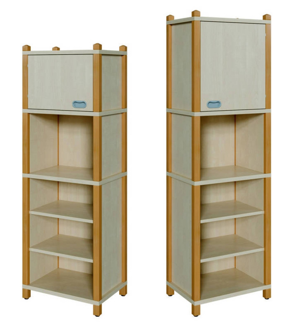 Stollenregal mit Oberschrank eintürig